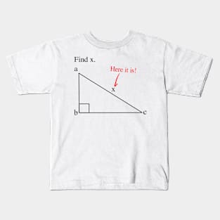 Find x. Here it is! Kids T-Shirt